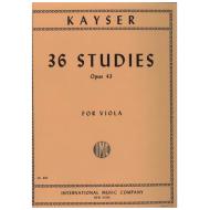 Kayser, H.E.: 36 Etüden Op. 43 