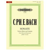 Bach, C. Ph. E.: Violinsonate Wq 77 g-Moll 