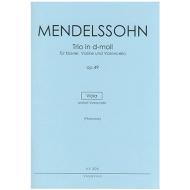 Mendelssohn Bartholdy, F.: Trio für Violine, Viola und Klavier Op. 49 d-Moll 