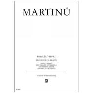 Martinů, B.: Violinsonate d-Moll 