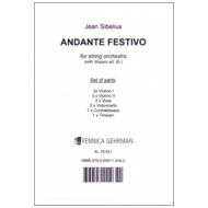 Sibelius, J.: Andante Festivo (1922) – Stimmen 
