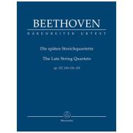 Beethoven, L. v.: Die späten Streichquartette Op. 127, 130-133, 135 
