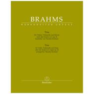 Brahms, J.: Trio für Violine, Violoncello und Klavier 
