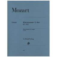Mozart, W. A.: Klaviersonate G-Dur KV 283 (189h) 