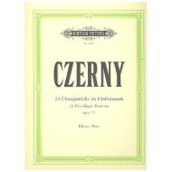 Czerny, C.: 24 Übungsstücke (5 Finger) Op. 777 