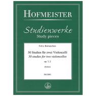 Battanchon, F.: 50 Studien für zwei Violoncelli Op. 7/2 (Nr. 21-39) 