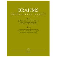 Brahms, J.: Klaviertrio B-Dur nach dem Sextett Op. 18 
