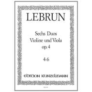 Lebrun, L. A.: 6 Duos Op. 4 