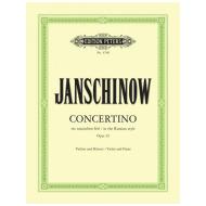 Janschinow, A.: Concertino im russischen Stil Op. 35 