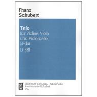 Schubert, F.: Streichtrio B-Dur, D 581 