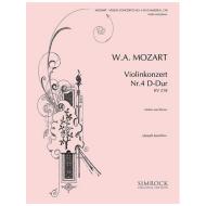 Mozart, W. A.: Violinkonzert Nr. 4 KV 218 D-Dur 