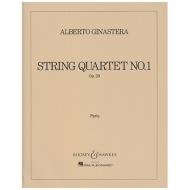 Ginastera, A.: Streichquartett Nr. 1 Op. 20 – Stimmen 