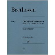 Beethoven, L. v.: 5 leichte Klaviersonaten Op. 2/1, 14, 49 