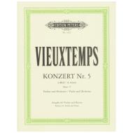 Vieuxtemps, H.: Violinkonzert Nr. 5 Op. 37 a-Moll 