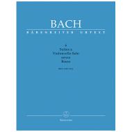 Bach, J. S.: 6 Cello-Suiten BWV 1007-1012 