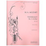 Mozart, W. A.: Violinkonzert Nr. 5 KV 219 A-Dur 