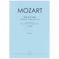 Mozart, W. A.: Trio für Klavier, Violine und Viola C-Dur nach KV 502 