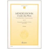 Mendelssohn Bartholdy, F.: 6 Lieder ohne Worte Op. 38 