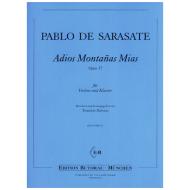 Sarasate, P. d.: Adios montanas mias Op. 37 