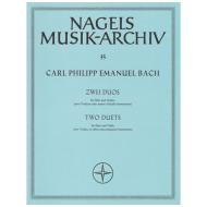 Bach, C, P. E.: 2 Duos aus »Musikalisches Vielerley« Wq 140, 142 