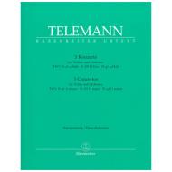 Telemann, G. Ph.: 3 Violinkonzerte TWV 51: a1 a-Moll, 51: D9 D-Dur, 51: g1 g-Moll 