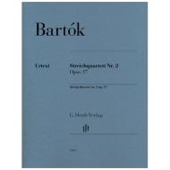 Bartók, B.: Streichquartett Nr. 2 Op. 17 