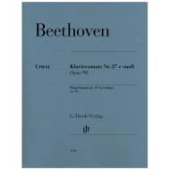 Beethoven, L. v.: Klaviersonate Nr. 27 Op. 90 e-Moll 