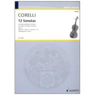 Corelli, A.: 12 Violinsonaten Op. 5 Band 1 (Nr. 1-6) 
