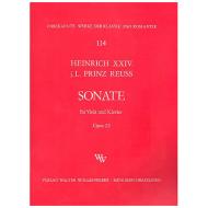 Heinrich XXIV., Prinz Reuss: Violasonate Op. 22 G-Dur 