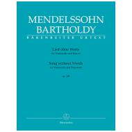 Mendelssohn Bartholdy, F.: Lied ohne Worte Op. 109 