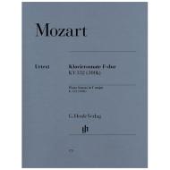 Mozart, W. A.: Klaviersonate F-Dur KV 332 (300k) 