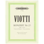 Viotti, G. B.: Violinkonzert Nr. 22 a-Moll 