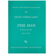 Amon, J. A.: 2 Duos Op. 2/1-2 