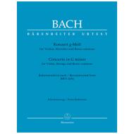 Bach, J. S.: Violinkonzert g-Moll nach BWV 1056 