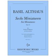 Althaus, B.: Sechs Miniaturen Op. 62 