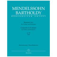 Mendelssohn Bartholdy, F.: Violinkonzert Op. 64 e-Moll 1. Fassung (1844) 