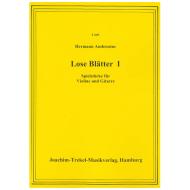 Ambrosius, H.: Lose Blätter Nr. 1 