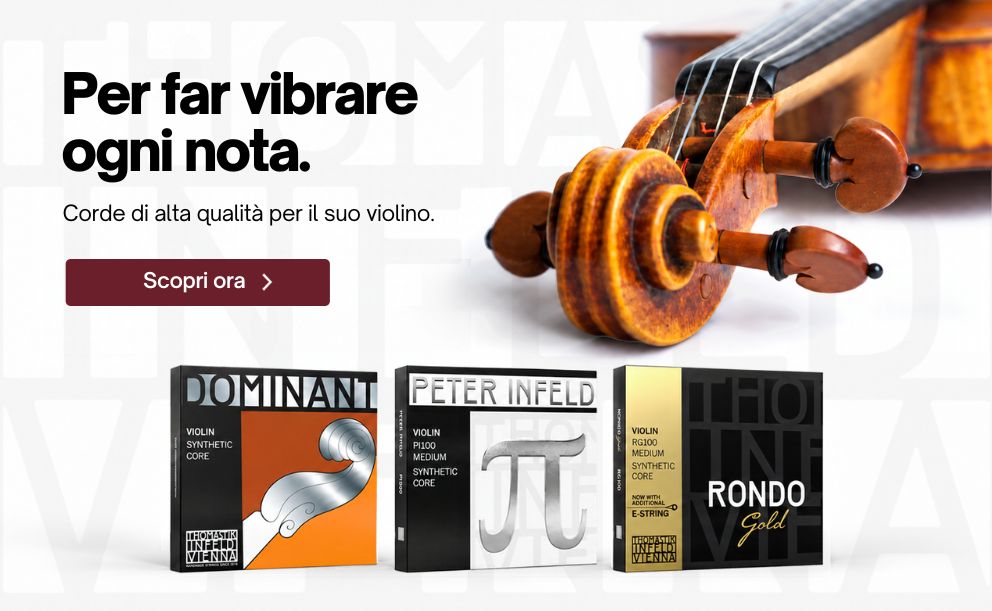 Corde di alta qualità per violino Thomastik da Paganino >